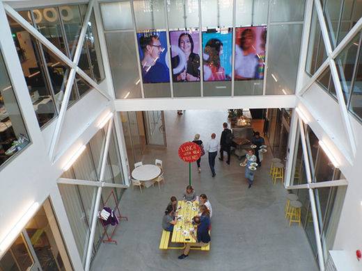 미디어에볼루션시티 내부 전경.