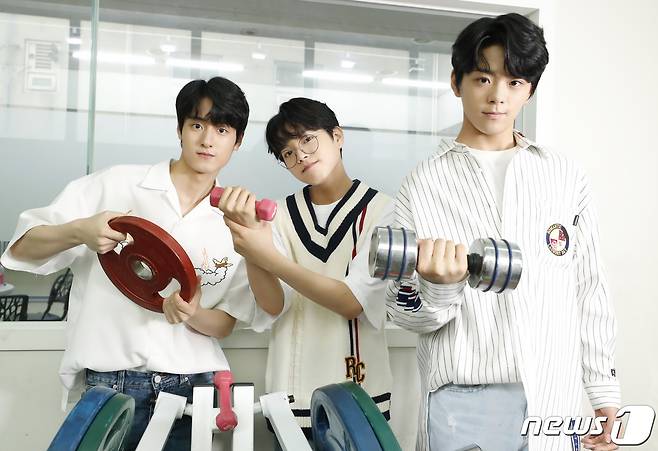 '프듀X101' 이우진 이진우,이태승(왼쪽부터)  © News1 권현진 기자