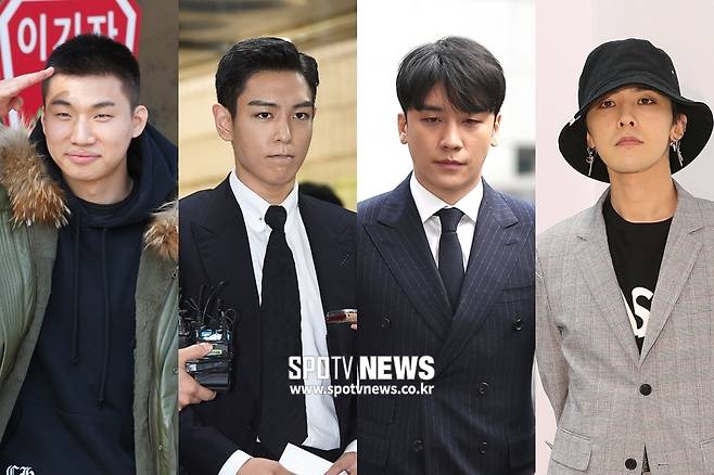 ▲ 빅뱅 대성(왼쪽부터), 탑, 승리, 지드래곤. ⓒ한희재 기자 ⓒ곽혜미 기자