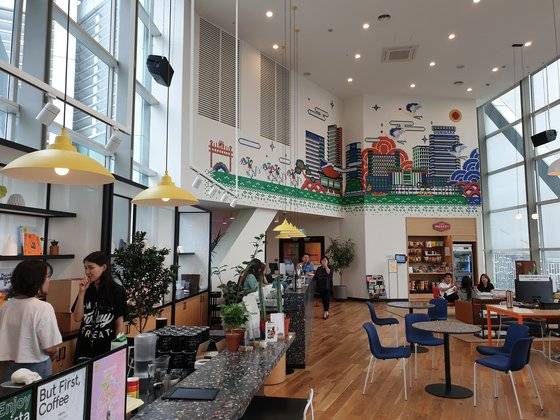 지난 16일 tvN '검블유'의 촬영지였던 종로 위워크 33층을 방문했다. 김정민 기자