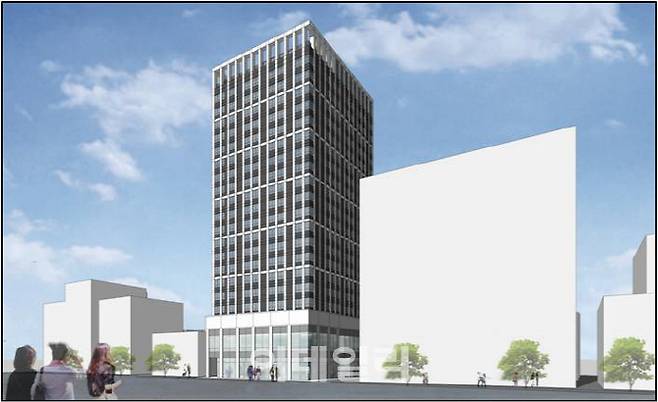 서울 광진구 중곡동 일대 ‘역세권 청년주택’ 투시도.(이미지=서울시 제공)