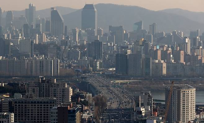 서울 강남지역 아파트 단지의 모습. [뉴시스]