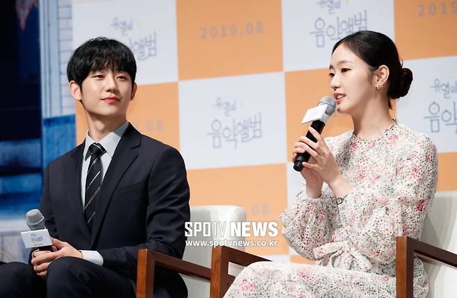 ▲ 영화 '유열의 음악앨범' 배우 정해인과 김고은. ⓒ한희재 기자