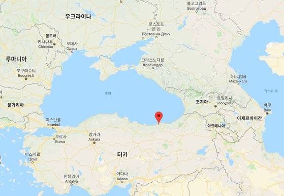 쿠스코이 마을 위치. [구글지도 캡처]