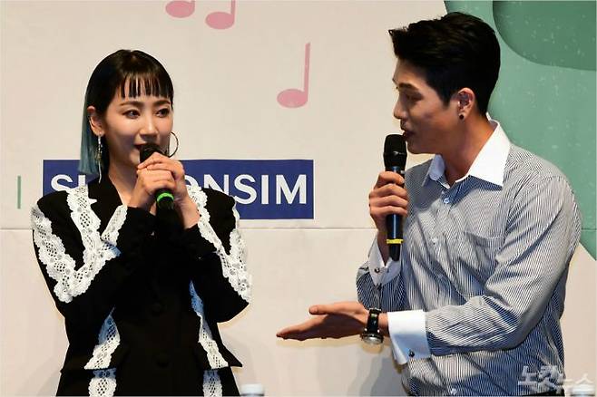 '2019 대학가요제' 기자회견에서 진행자 예은이 참여소감을 밝히고 있다. (사진=황진환 기자/자료사진)