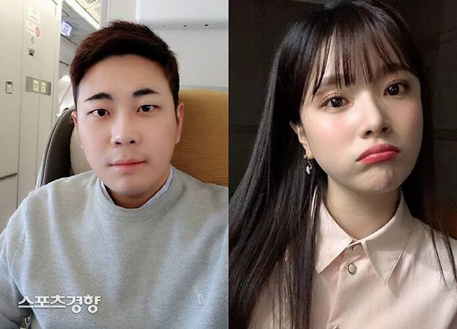 W재단 이욱 이사장(왼쪽)이 가수 벤과의 열애를 인정했다. 사회관계망서비스 캡처