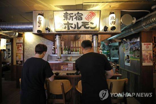 일본식 선술집 내부 모습