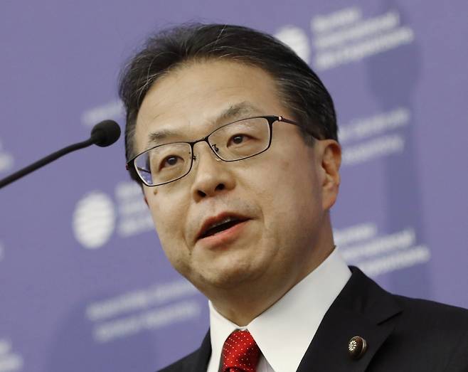 세코 히로시게(世耕弘成) 일본 경제산업상 ⓒ 연합뉴스