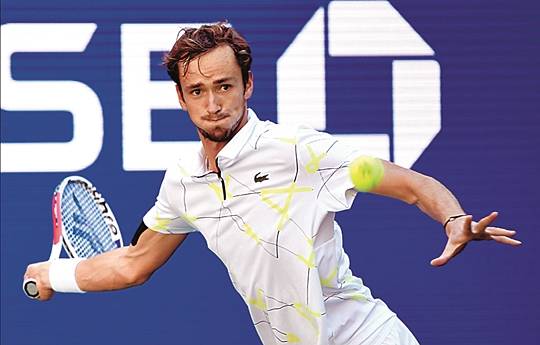 디미트로프가 준결승에서 맞붙게 될 다닐 메드베데프. USA투데이연합뉴스