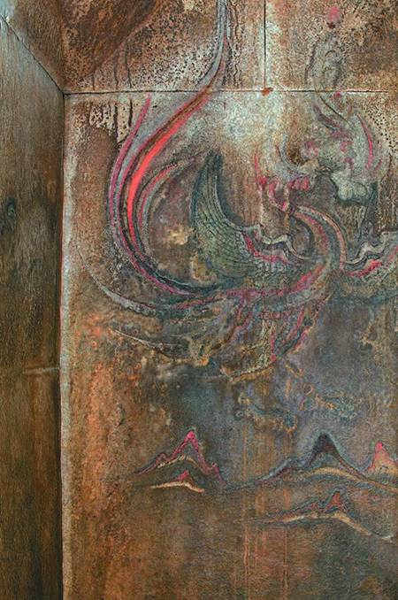 강서대묘 주작(동) 모사도 / 사진=한성백제박물관 2016년 고구려고분벽화 특별전도록