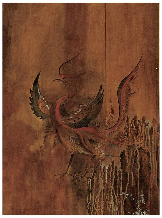 강서중묘 주작(서) 모사도 / 사진=한성백제박물관 2016년 고구려고분벽화 특별전도록