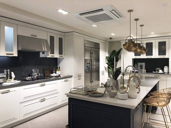 현대리바트가 지난해 12월 서울 강남구 논현동 가구 거리에 선보인 리바트 키친 플러스. 5개 대리점이 매장을 공유한다. [사진 현대리바트]