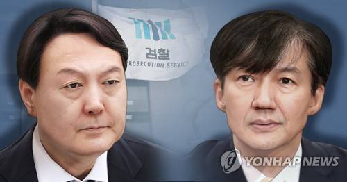 조국 법무부 장관 - 윤석열 검찰총장 (PG) [장현경 제작] 사진합성