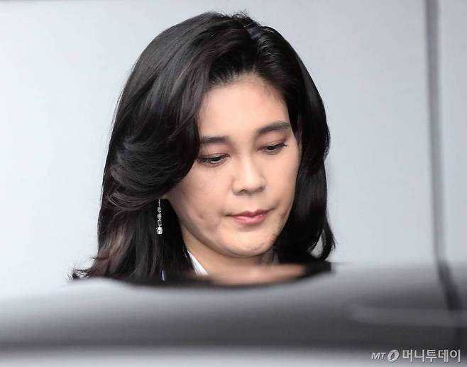 이부진 신라호텔 사장이 21일 오전 서울 중구 삼성전자 장충사옥에서 열린 정기 주주총회에 참석하고 있다. /사진=홍봉진 기자 honggga@