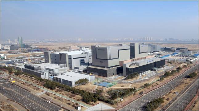 [삼성바이오로직스 등이 위치한 송도 바이오 산업단지 모습, 출처 :인천경제자유구역청]