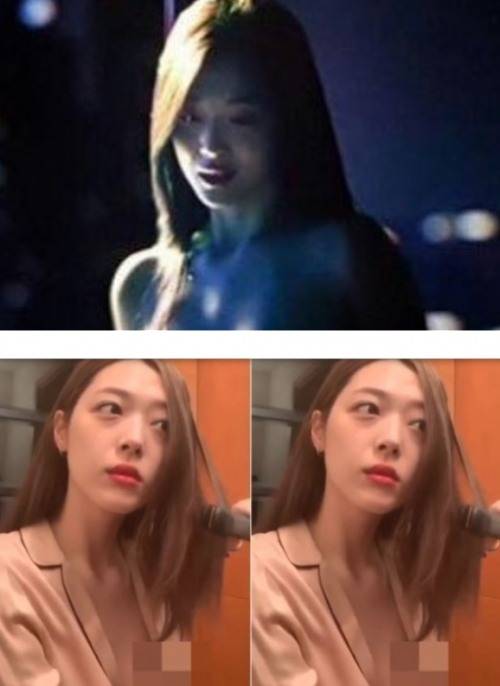 (사진=영화 '리얼' 스틸컷, 설리 인스타그램)