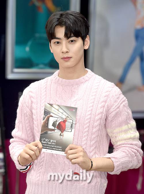 ▲ 아스트로 차은우 '팸플릿과 비슷한 얼굴 크기'