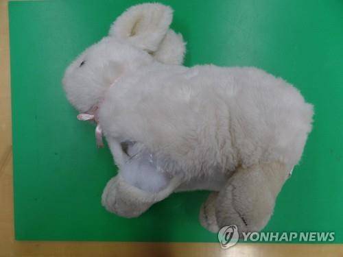 [연합뉴스 자료사진] 토끼 인형에 숨겨 필로폰 밀반입         (인천=연합뉴스) 인천지검 강력부(박상진 부장검사)는 인천세관 등과 함께 올해 3월까지 마약사범을 집중 단속한 결과 모두 28명을 구속하고 31명을 불구속 입건했다고 30일 밝혔다.   이들 중 태국인 성매매 여성 5명은 태국에서 보낸 필로폰 18.38ｇ을 국제특급우편으로 받으려다가 지난달 적발됐다.    사진은 적발 당시 필로폰이 담긴 토끼 인형. 2016.3.30 ［인천지방검찰청］