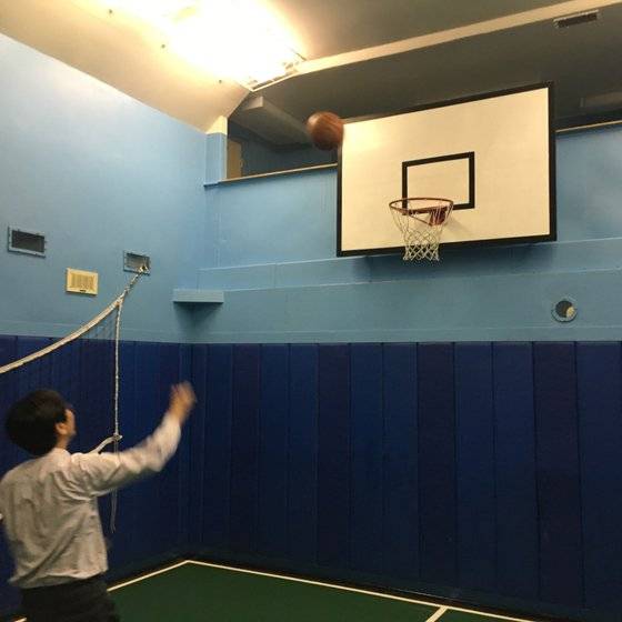 러시아 원자력쇄빙선 안에는 농구장도 갖춰져 있다. [사진 한국해양수산개발원]