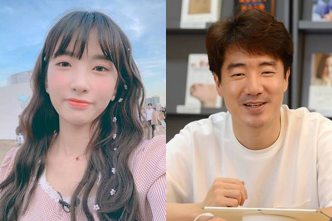 ▲ 걸그룹 레인보우 출신 지숙(왼쪽)이 7살 연상의 프로그래머 겸 기업인 이두희와 열애 중이다. 제공|지숙 인스타그램, 고믹스
