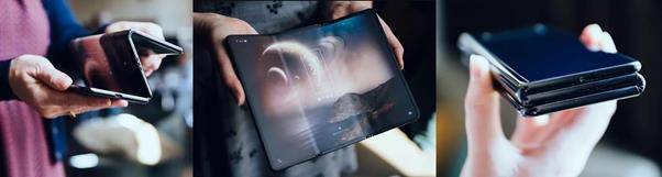 중국 TCL의 폴더블폰 시제품. 씨넷 캡처