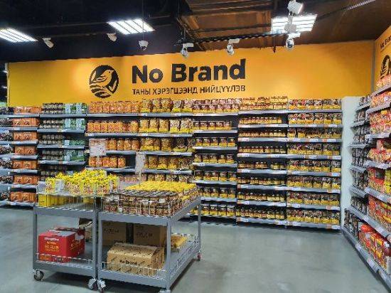 몽골 이마트 3호점 내 노브랜드 코너. 노브랜드는 몽골 이마트에서 가장 인기있는 제품으로 한국 제품을 그대로 판해하는 것이 특징이다. 성기호 기자 kihoyeyo@