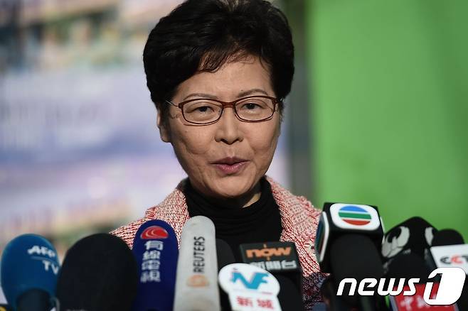 캐리 람 홍콩 행정장관 © AFP=뉴스1