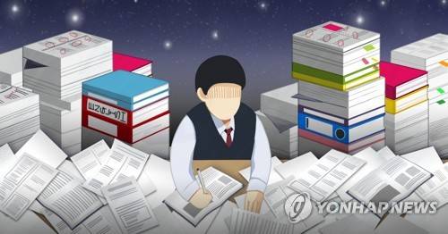 청소년 공부시간 과다 (PG) [정연주 제작] 일러스트