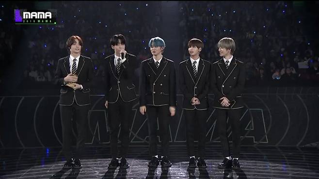 그룹 투모로우바이투게더(사진=Mnet 방송화면)