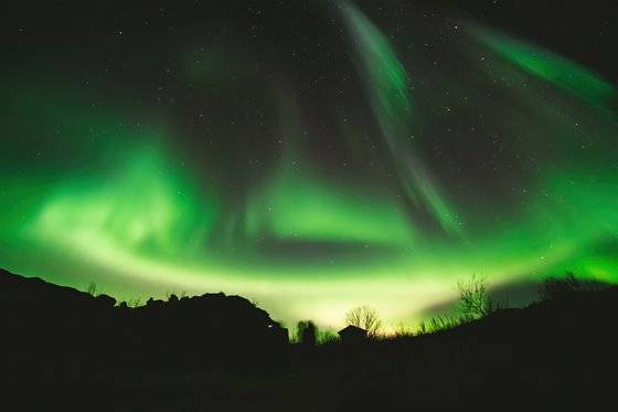 지난 10월말 촬영한 노르웨이 북단 트롬쇠의 오로라. [신화사=연합]