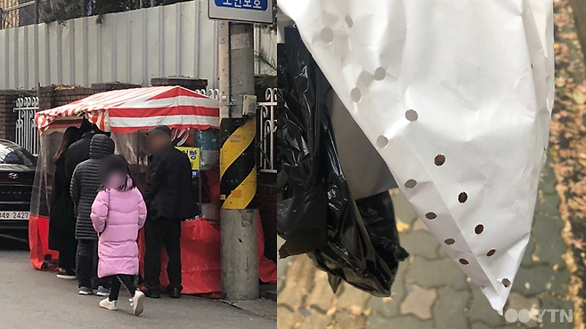 ▲사진 = 붕어빵 가게 앞 대기줄, 11년차 사장님의 봉투 센스