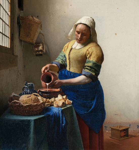요하네스 베르메르 ‘우유 따르는 여인’, 1660년. [네덜란드 국립미술관]