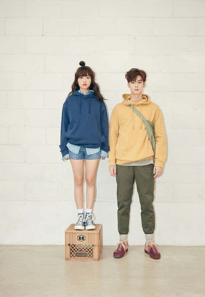 김보라, 차은우. 사진 폴햄