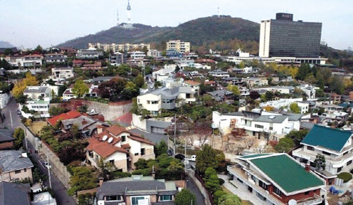 서울 용산구 일대 단독주택 밀집지역. [헤럴드경제DB]