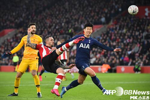 손흥민이 득점에 성공했으나 토트넘 홋스퍼는 승리하지 못했다. 사진(영국 사우스햄튼)=AFPBBNews=News1
