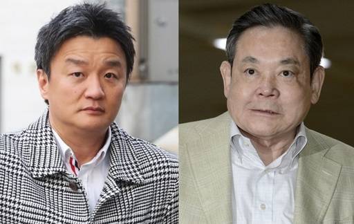 임우재 전 삼성전기 고문과 이건희 삼성전자 회장.