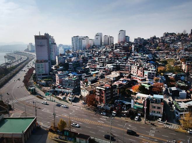 서울 용산구 한남3구역 재개발 사업지역 ⓒ 시사저널 임준선