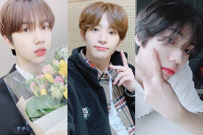 ▲ 스타쉽 함원진(왼쪽부터), 구정모, 안성민. 출처ㅣ스타쉽즈 SNS