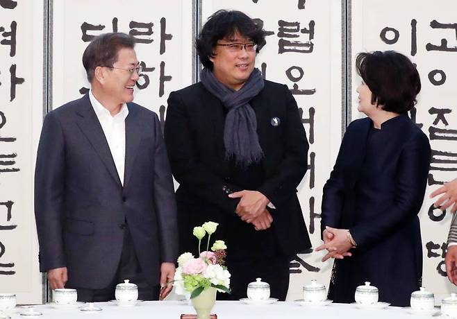 영화 '기생충'팀 20일 청와대 오찬 / 사진=뉴시스