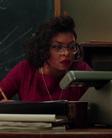 영화 <히든 피기어스>에서 타라지 P. 헨슨이 연기한 캐서린 존슨