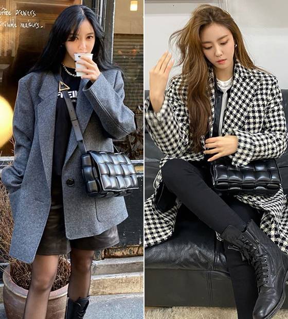 카세트 백을 멘 가수 효민/사진=효민 인스타그램