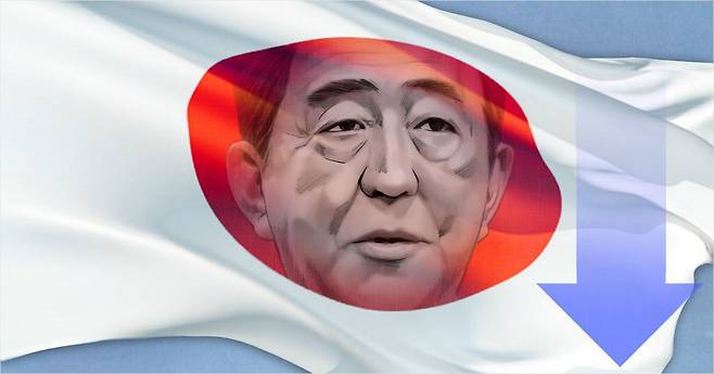 일본 아베 총리 지지율 하락/자료사진 (사진=연합뉴스 제공)