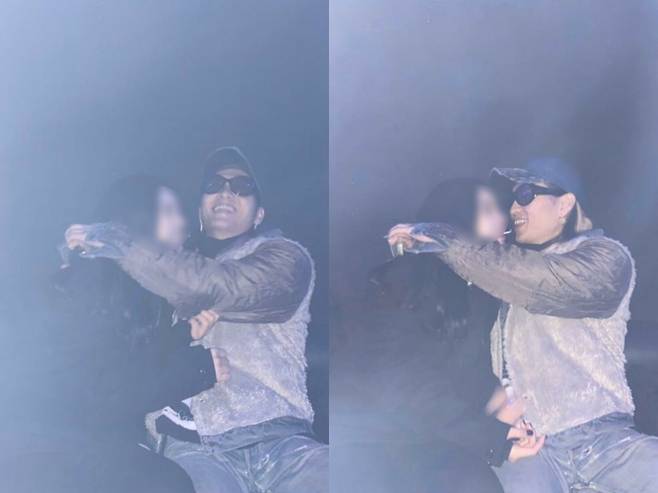 ▲ 씨잼이 공개한 여자친구와 촬영한 사진. 출처ㅣ씨잼 SNS