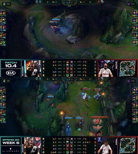 어스름 늑대 사냥 후 봇 라인 압박을 이어나간 G2. /LEC 공식 영상 캡처.