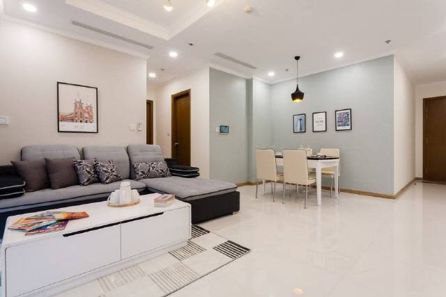 빈홈 센트럴파크 실내 아파트 모습. 젊은 층의 수요에 맞춰 프리미엄급으로 구성됐다. /사진제공=VNK투자자문