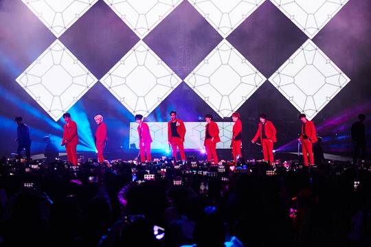 한류스타 슈퍼주니어 해외 공연 이미지. 사진 SM엔터테인먼트