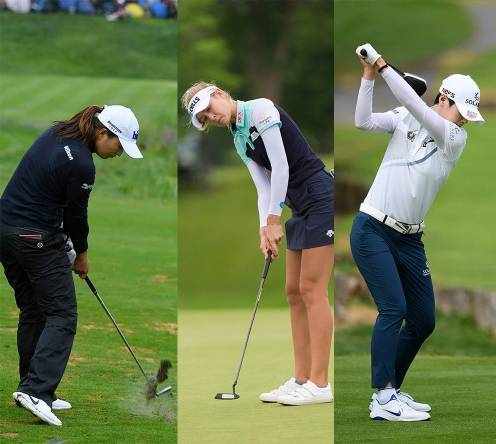 LPGA 투어에서 활약하는 고진영과 넬리 코다, 박성현 프로. 고진영과 박성현(사진제공=P. Millereau/The Evian Championship). 넬리 코다(사진제공=Courtesy of The PGA of America)