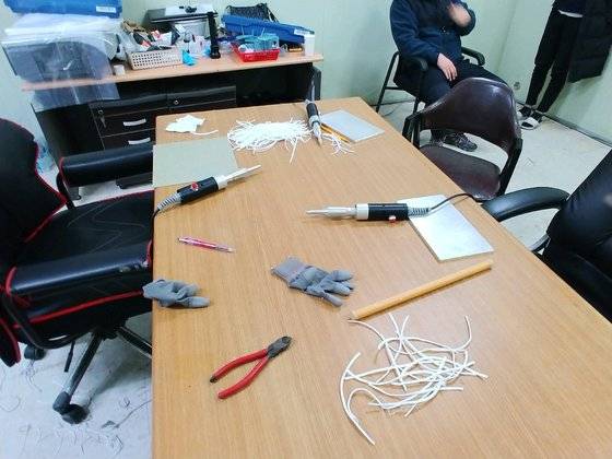 경북 칠곡에서 폐마스크를 재가공하던 업체가 적발됐다. [사진 칠곡경찰서]