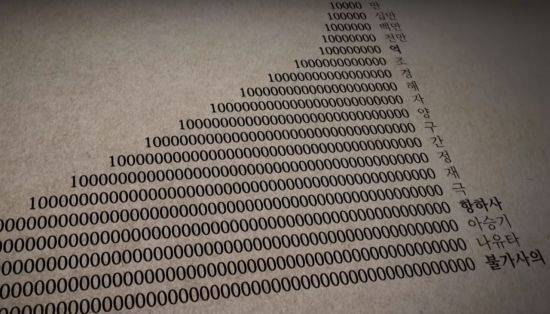 이 많은 숫자를 단위로 표기하려면 단위의 규모도 함께 커져야 합니다. 가장 큰 단위와 가장 작은 단위는 무엇일까요? [사진=유튜브 화면캡처]