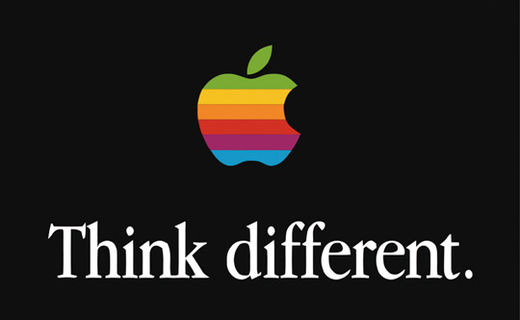 ‘다르게 생각하기’는 애플의 대표적인 광고 문구가 됐다.